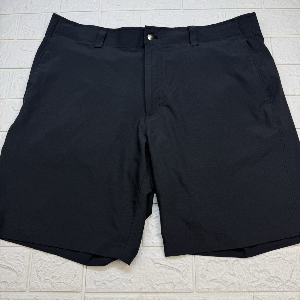 Callaway Golf Shorts Mens 38 Black Stretch Waistband Performance Flat Front EUC